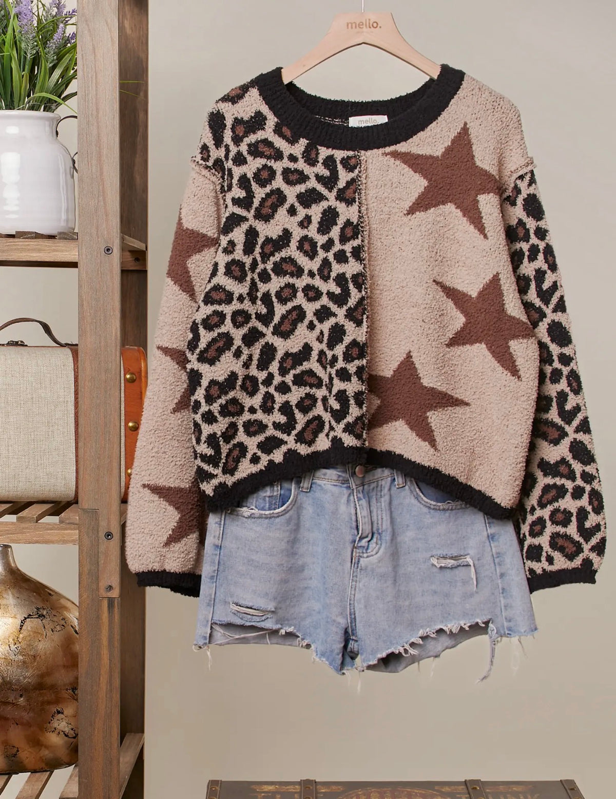 Leopard & Star Cozy Sweater