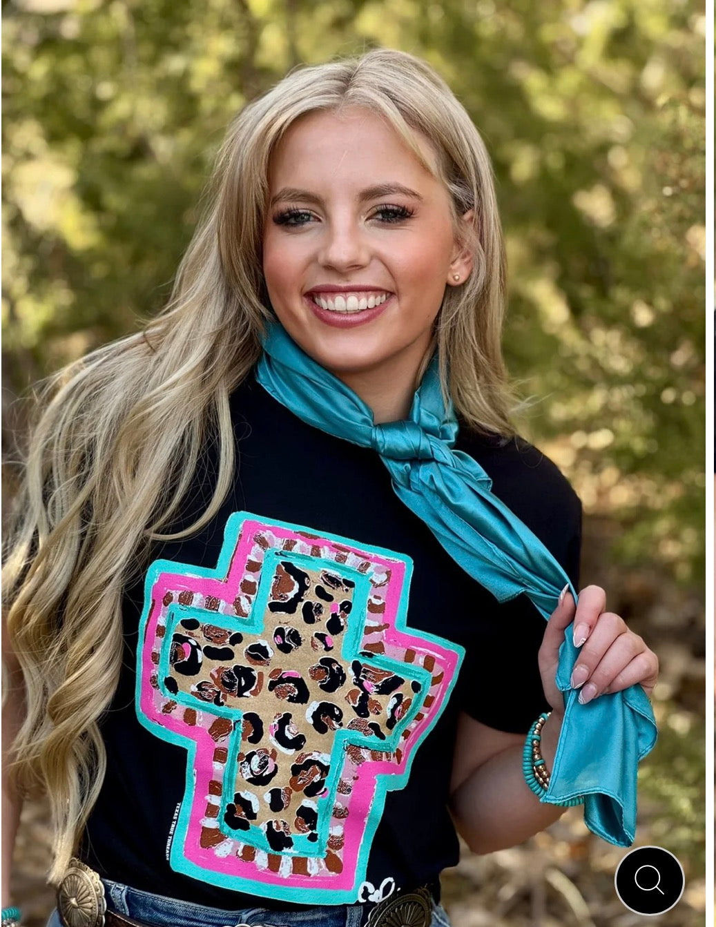 Callie Ann Stelter Spring Time Leopard Cross Tee
By Texas True Threads
Bella Canvas