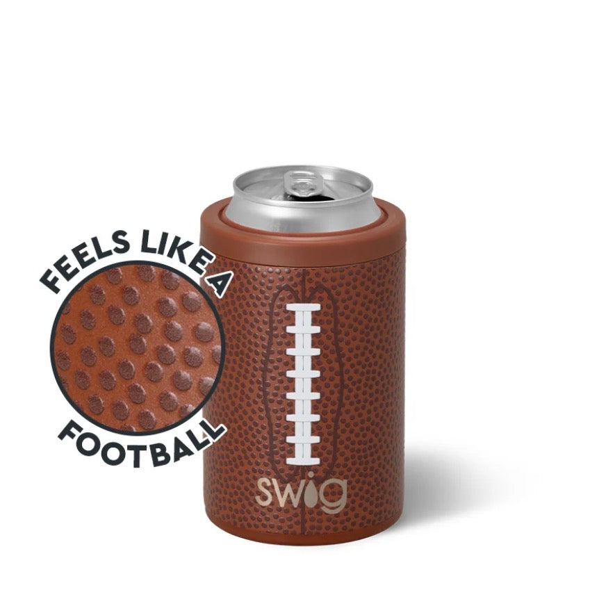 Swig Life Football 20oz Skinny Can Cooler
