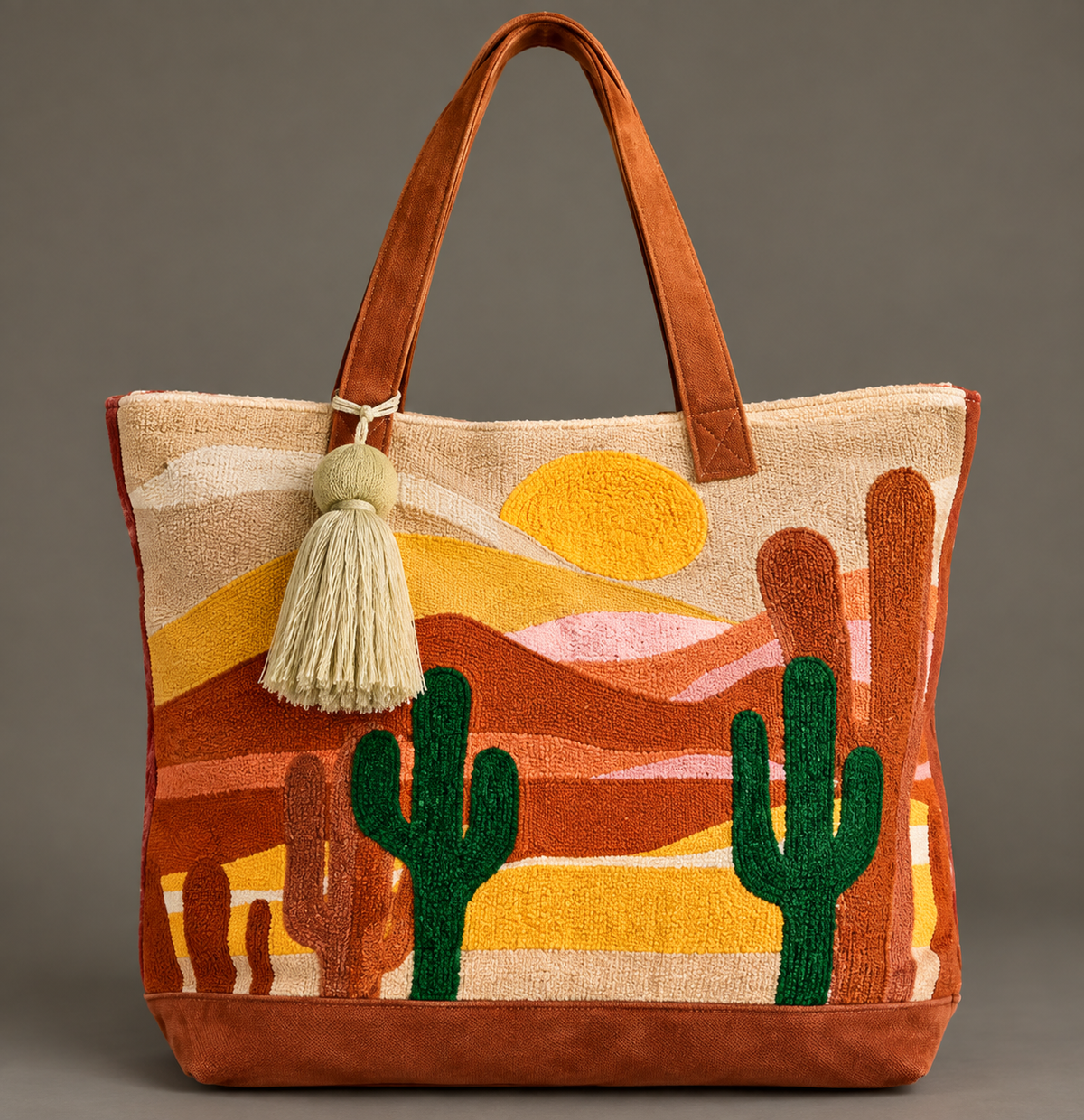 Extra Large Desert Cactus Tote Bag