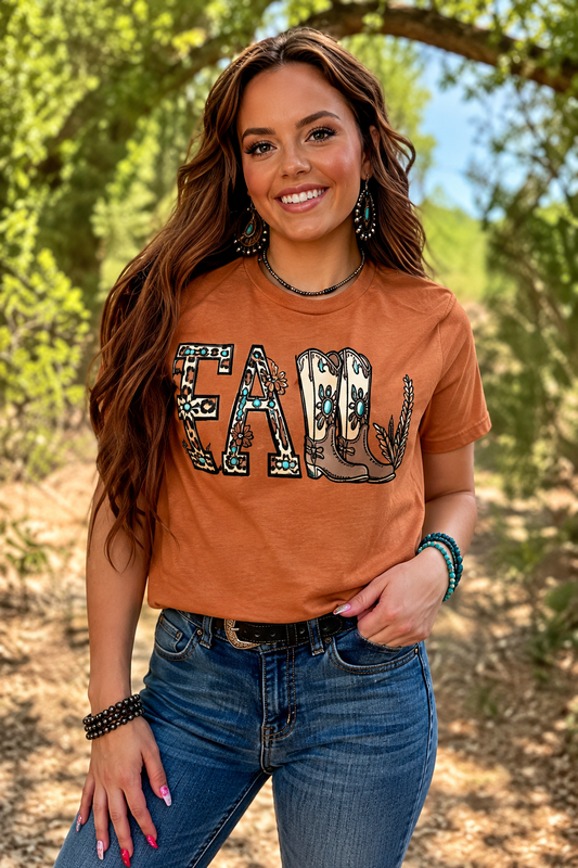 Lauren’s Western Fall With Boots Tee

By Texas True Threads
Bella Canvas