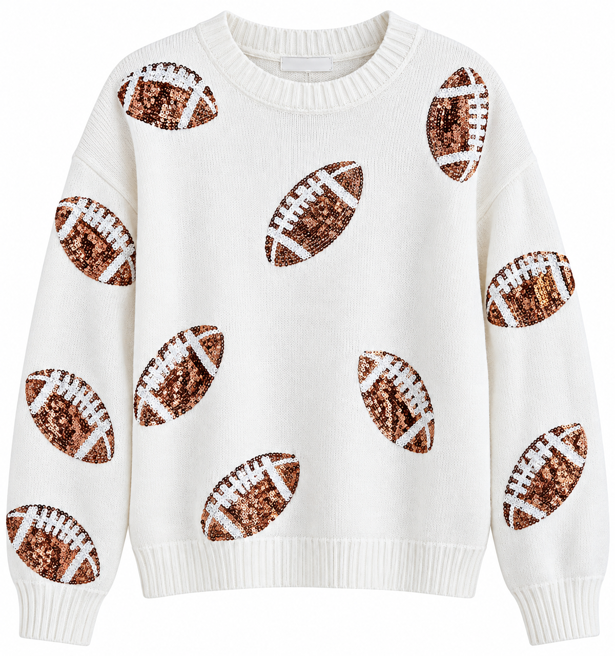 Sparkle Football Sequin Sweater