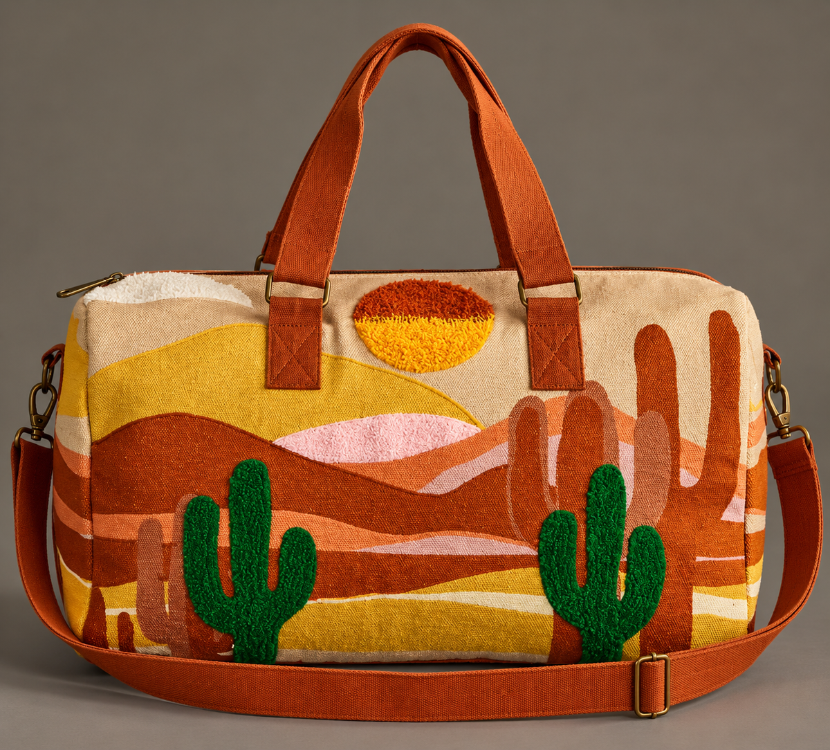 Extra Large Desert Cactus Duffel Bag